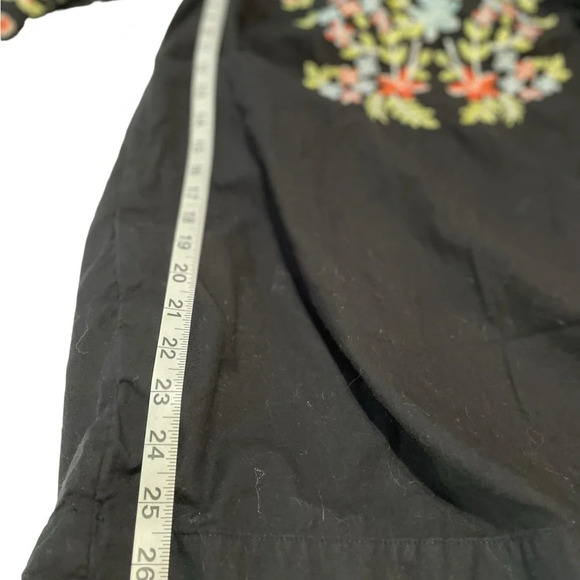 Free People Women Black Off The Shoulder Embroidery Dress - Picture 10 of 11